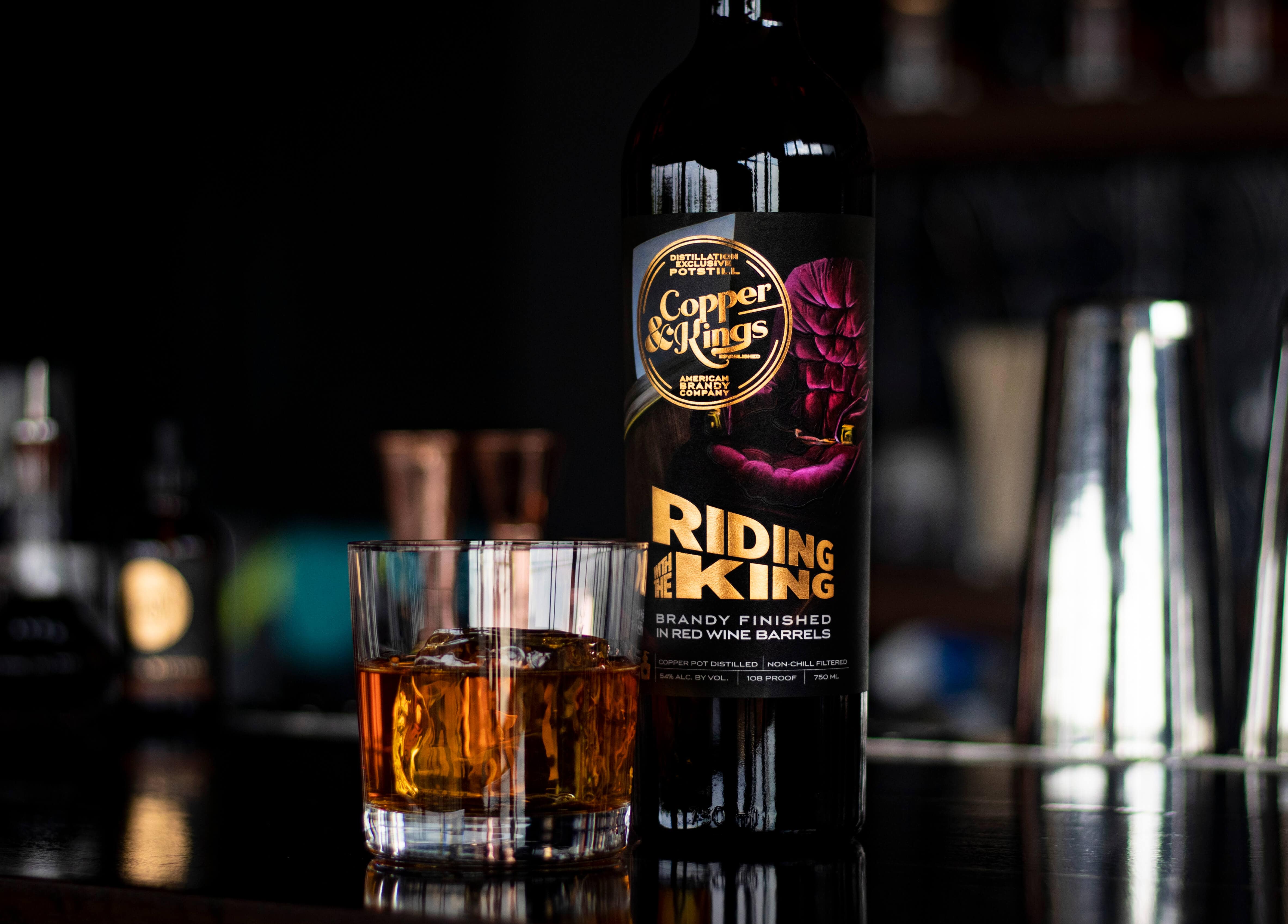 Riding with the King 2 - Copper & Kings Launches Riding With The King Limited Release American Brandy Aged in King Estate Red Wine Barrels 